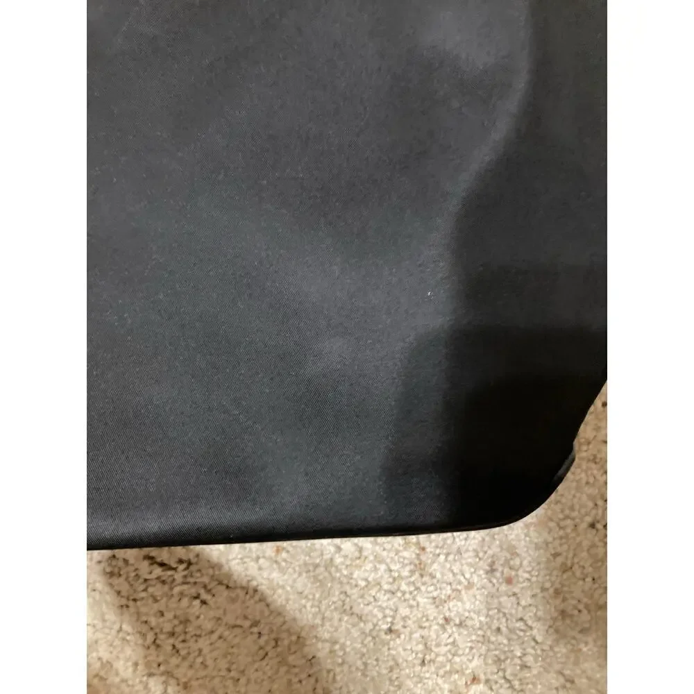 MICHAEL KORS LEILA LARGE BLACK NYLON, LEATHER SHOULDER BAG
